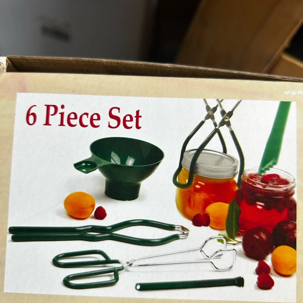6-Piece Dark Green Canning Tool Set